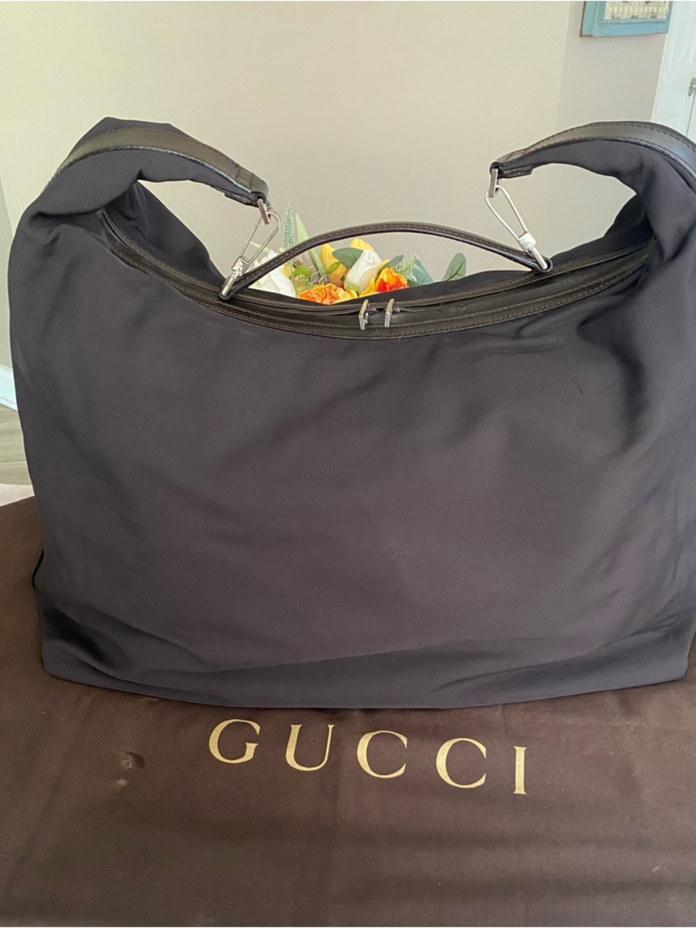 Gucci Black Travel Tote Bag